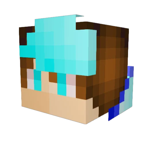 FronX48 Minecraft avatar head, 3D render