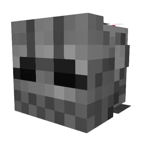 Fronkin Minecraft avatar head, 3D render