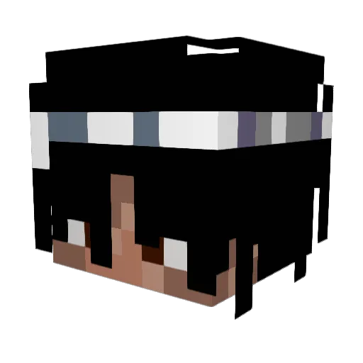 Front555 Minecraft avatar head, 3D render