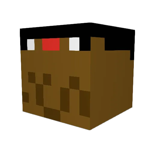 FrontChicken612 Minecraft avatar head, 3D render