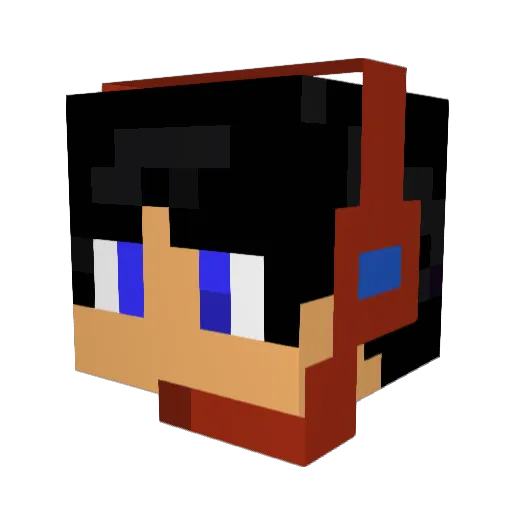 FrontFrost Minecraft avatar head, 3D render