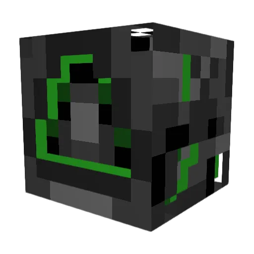 FrontalClover35 Minecraft avatar head, 3D render