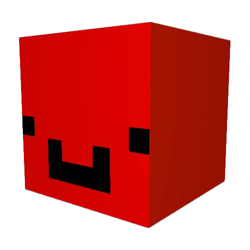 Fronte_ Minecraft avatar head, 3D render