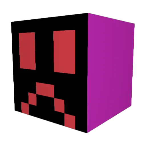 Frontekk Minecraft avatar head, 3D render
