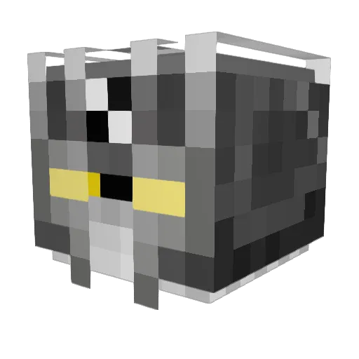 Fronting244 Minecraft avatar head, 3D render