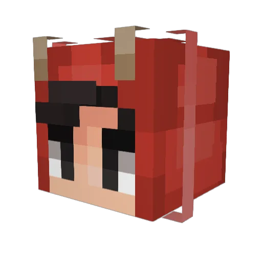 FrooYolo Minecraft avatar head, 3D render