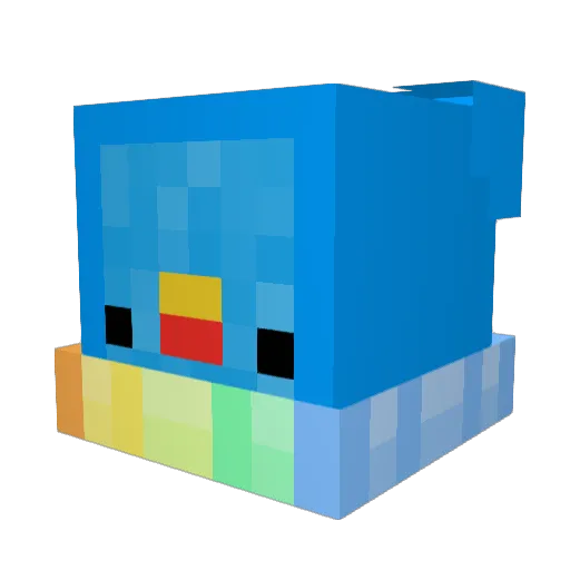 FroootLooops Minecraft avatar head, 3D render