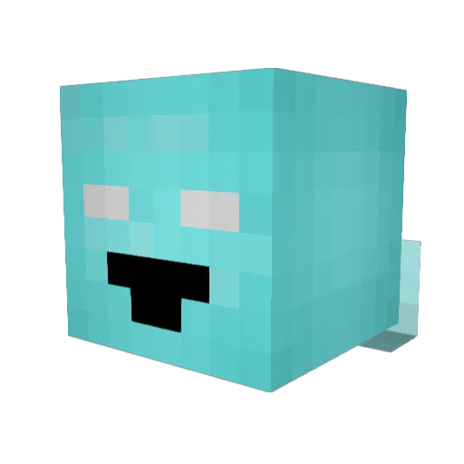Frooxty Minecraft avatar head, 3D render
