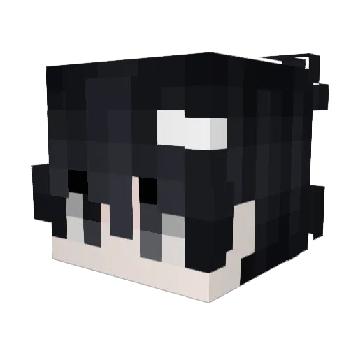 Frooye Minecraft avatar head, 3D render