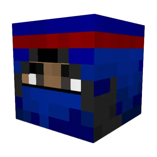 Froqs_ Minecraft avatar head, 3D render