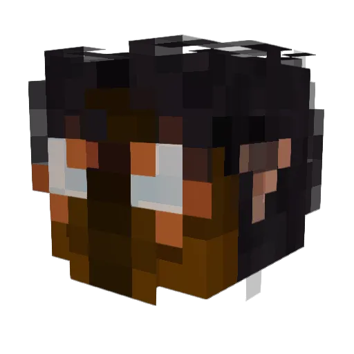 FroreDaze Minecraft avatar head, 3D render
