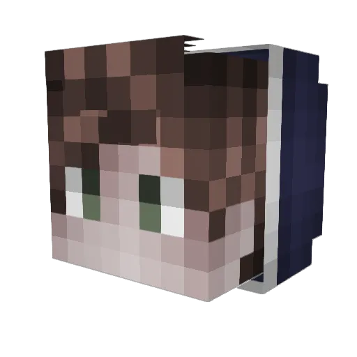Frornox Minecraft avatar head, 3D render