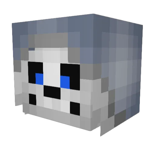 Froshy44 Minecraft avatar head, 3D render