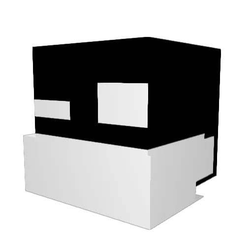Froshyy Minecraft avatar head, 3D render