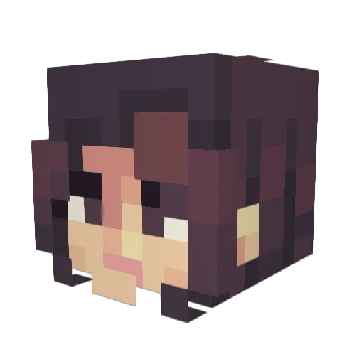 Frosstay Minecraft avatar head, 3D render