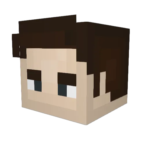 Frost14798 Minecraft avatar head, 3D render
