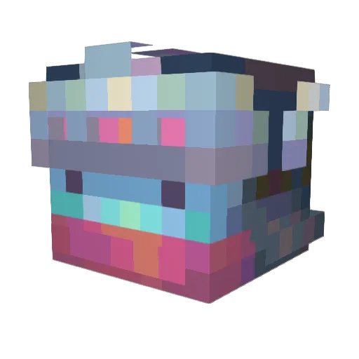 Frost350 Minecraft avatar head, 3D render