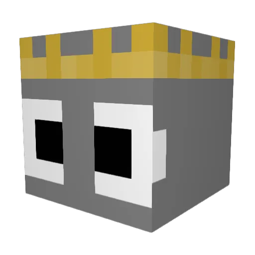 Frost3e Minecraft avatar head, 3D render