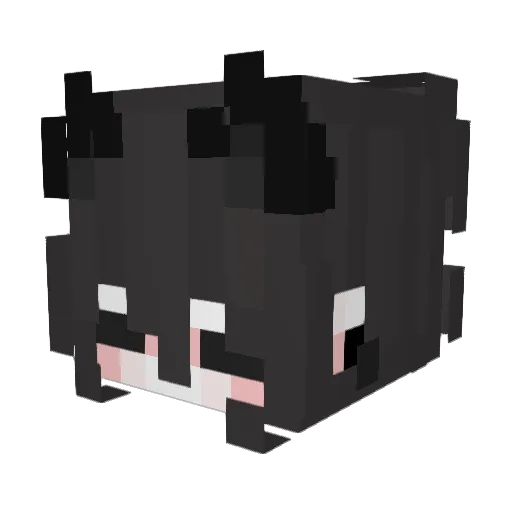 Frost42069 Minecraft avatar head, 3D render