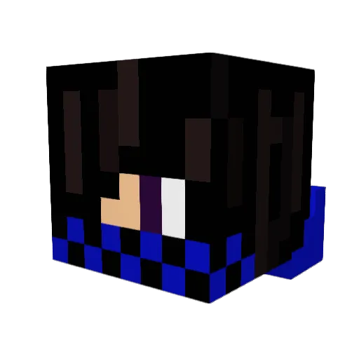 FrostAsura Minecraft avatar head, 3D render