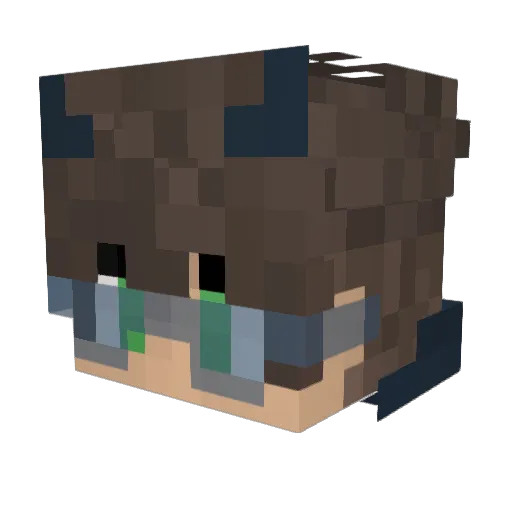 FrostByte509 Minecraft avatar head, 3D render