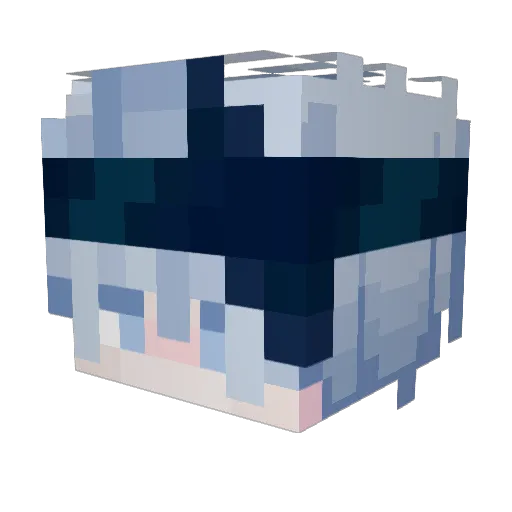 Minecraft-Avatar von FrostByte: Kopf als 3D-Render