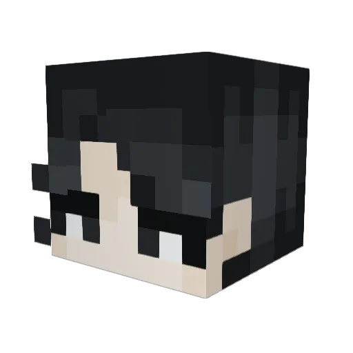 FrostByteIO Minecraft avatar head, 3D render