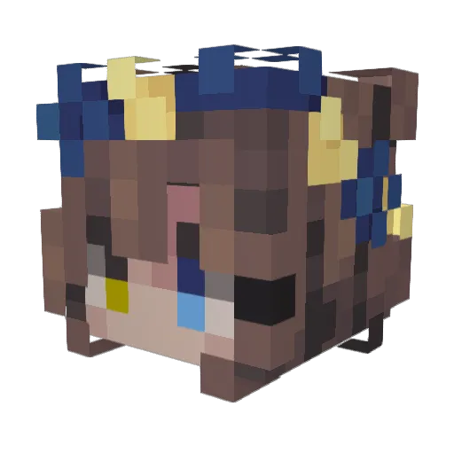 FrostBytn Minecraft avatar head, 3D render