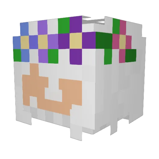 FrostCode Minecraft avatar head, 3D render