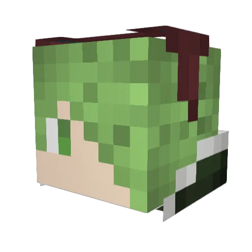 FrostCorp Minecraft avatar head, 3D render