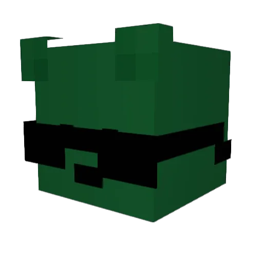 FrostFinder Minecraft avatar head, 3D render