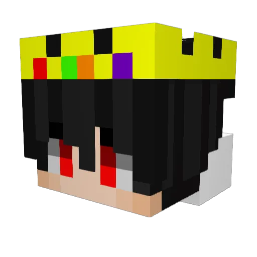 FrostFlacon1 Minecraft avatar head, 3D render