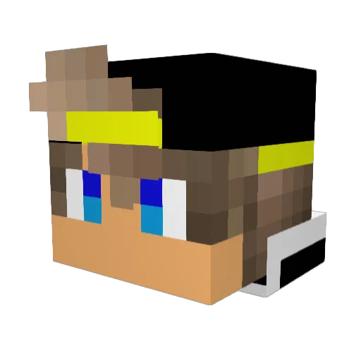 FrostFlare2004 Minecraft avatar head, 3D render