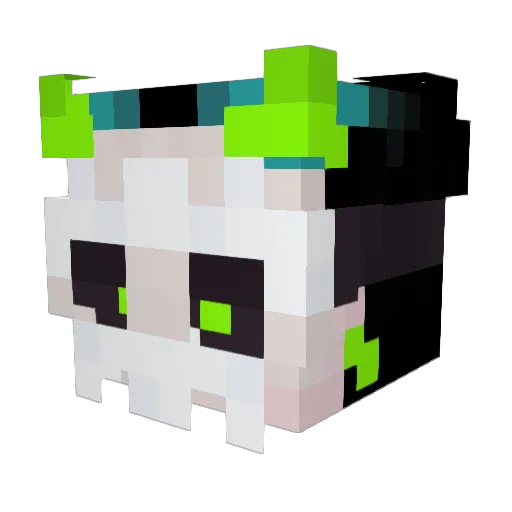 FrostForge83 Minecraft avatar head, 3D render