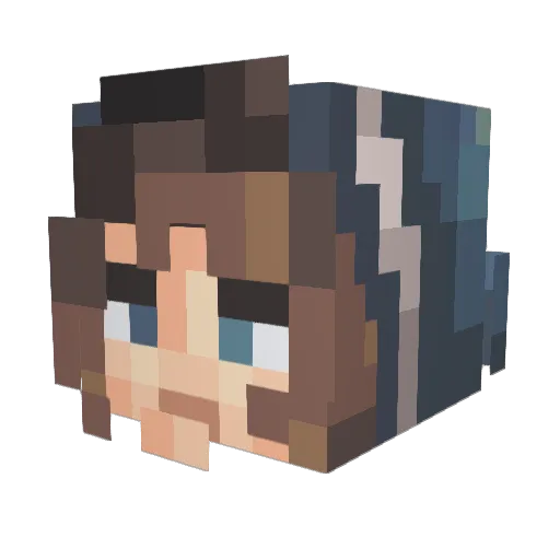 FrostGiant_exe Minecraft avatar head, 3D render