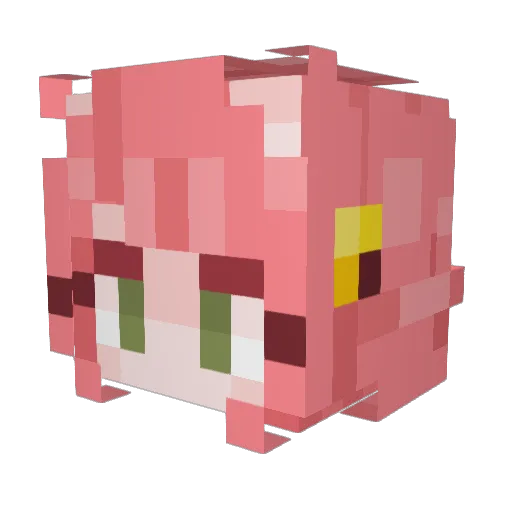 FrostGlader Minecraft avatar head, 3D render