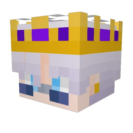 FrostHexxx Minecraft avatar head, 3D render