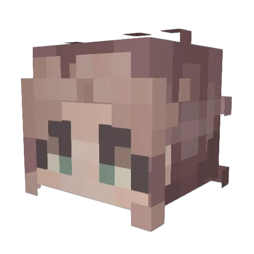 FrostMC Minecraft avatar head, 3D render