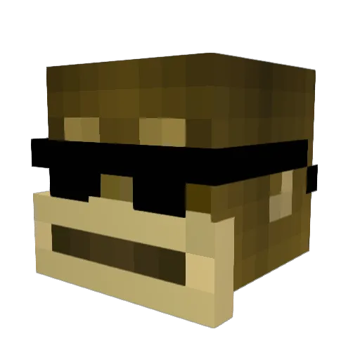 FrostMonke Minecraft avatar head, 3D render