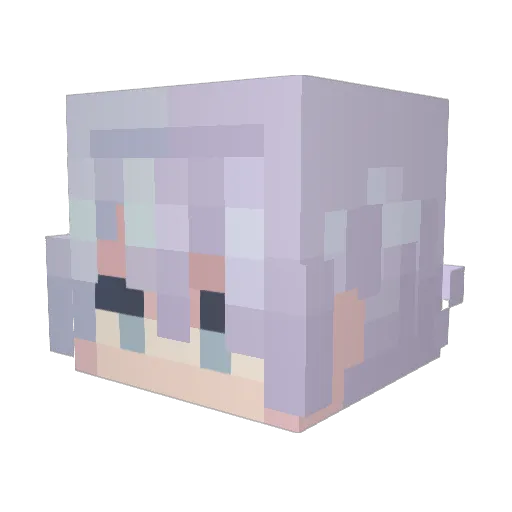 FrostNovaCraft Minecraft avatar head, 3D render