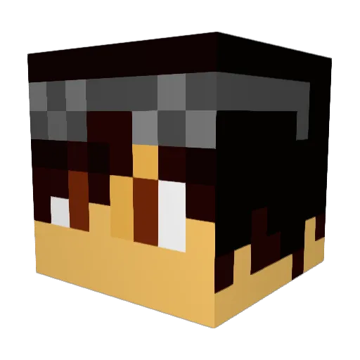 FrostSpades Minecraft avatar head, 3D render