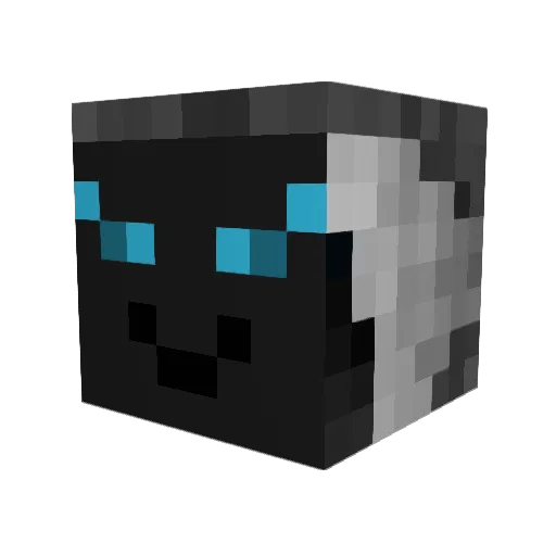 FrostSquirrel Minecraft avatar head, 3D render
