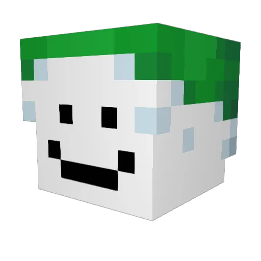 FrostUI Minecraft avatar head, 3D render
