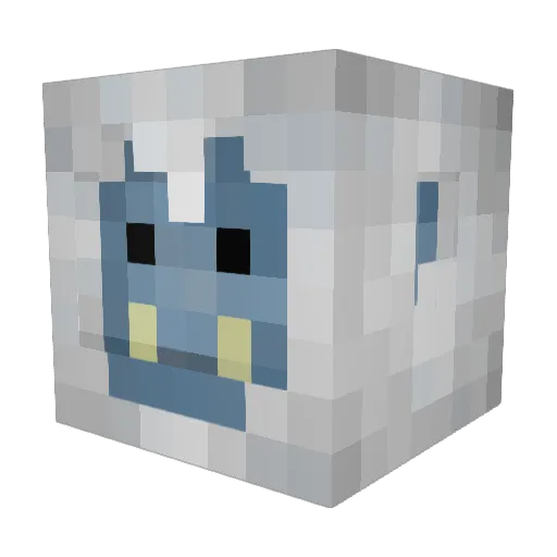 FrostWalker Minecraft avatar head, 3D render