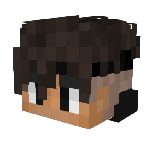 FrostWhite_ Minecraft avatar head, 3D render