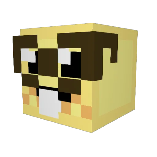 Frost_2025 Minecraft avatar head, 3D render
