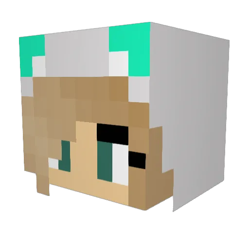 Frost_Fox6289 Minecraft avatar head, 3D render