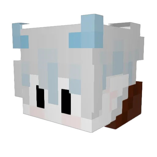 Frost_Frigas Minecraft avatar head, 3D render