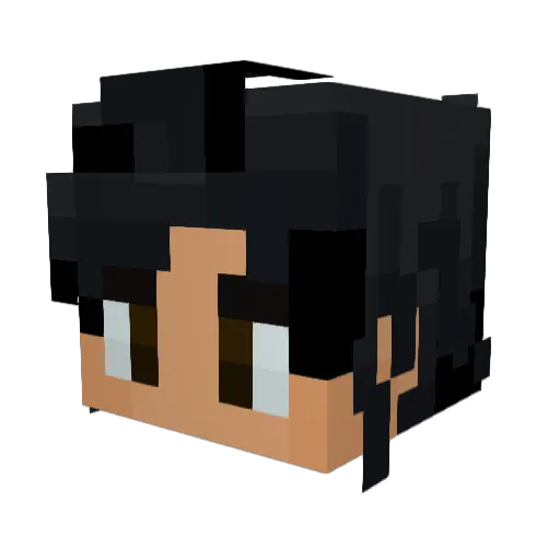Frost_TI Minecraft avatar head, 3D render