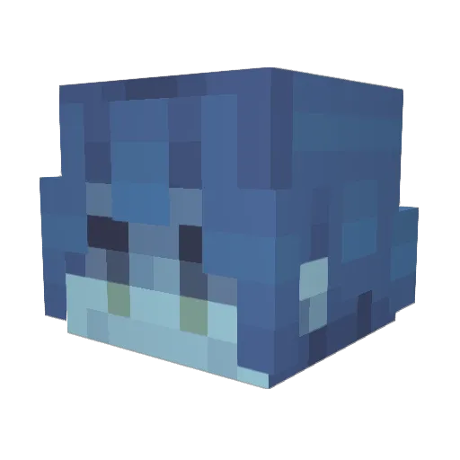 Frostayde Minecraft avatar head, 3D render